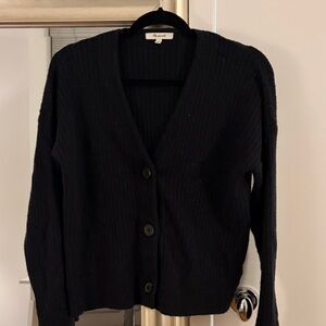 Madewell Black Button-Up Cardigan